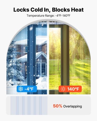 VEVOR Διαφανής Κουρτίνα PVC για Ψυκτικό Χώρο, 2.1μ Υ x 0.9μ Π x 2 χ... VEVOR Διαφανής Κουρτίνα PVC για Ψυκτικό Χώρο, 2.1μ Υ x 0.9μ Π x 2 χ...