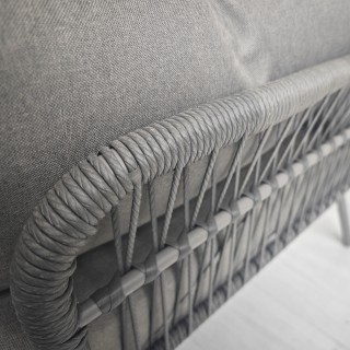 Outsunny Σετ Κήπου από Ρατάν PE Στυλ Boho, Διθέσιος Καναπές με Σεζλ...