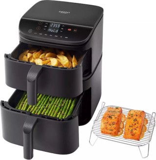 Cosori Air Fryer με Διπλό Αποσπώμενο Κάδο 10.8lt Μαύρο CAF-DC121-AEUR Cosori Air Fryer με Διπλό Αποσπώμενο Κάδο 10.8lt Μαύρο CAF-DC121-AEUR
