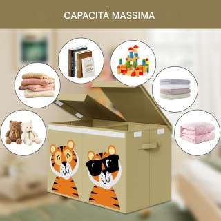 BAKAJI Διπλός Πτυσσόμενος Χώρος Αποθήκευσης Παιχνιδιών με Ζωάκια 80... BAKAJI Διπλός Πτυσσόμενος Χώρος Αποθήκευσης Παιχνιδιών με Ζωάκια 80...