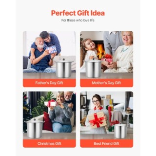 VEVOR Ανοξείδωτος Ατσαλένιος Βραστήρας 21 QT με Γυάλινο Καπάκι και ...