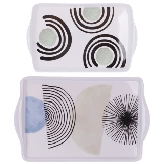 Villa dEste Home Σετ 2 Δίσκοι από Μελαμίνη Venice Lido Modern 2188681 Villa dEste Home Σετ 2 Δίσκοι από Μελαμίνη Venice Lido Modern 2188681