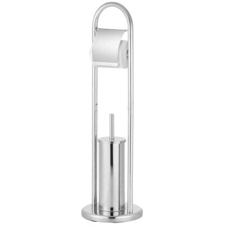 BAKAJI Βάση χαρτιού υγείας με βουρτσάκι τουαλέτας από χρωμιωμένο α... BAKAJI Βάση χαρτιού υγείας με βουρτσάκι τουαλέτας από χρωμιωμένο α...