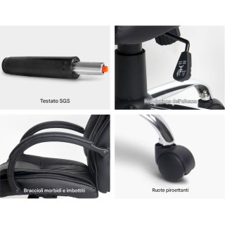 Προεδρική Περιστρεφόμενη Διευθυντική Καρέκλα Γραφείου από Οικολογικ...