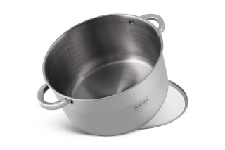 Edenberg Ατσάλινη Κατσαρόλα 9,5L με Καπάκι από Ανοξείδωτο Χάλυβα γι...