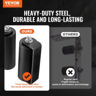 VEVOR  Σετ Συρόμενης Πύλης 6 Ροδάκια C-Βάση για Σύνδεση Τροχιών  HM...