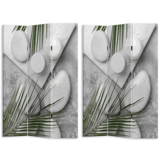 BAKAJI Παραβάν 3 Πάνελ Εκτύπωση Μπρος-Πίσω Πέτρες Τροπικά Φύλλα 18... BAKAJI Παραβάν 3 Πάνελ Εκτύπωση Μπρος-Πίσω Πέτρες Τροπικά Φύλλα 18...