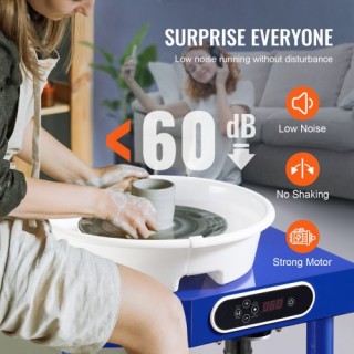 Κεραμικός Τροχός VEVOR 9.8 με Πεντάλ & Εργαλεία 350W SJ350W0300RPM... Κεραμικός Τροχός VEVOR 9.8 με Πεντάλ & Εργαλεία 350W SJ350W0300RPM...