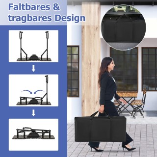 Costway Πτυσσόμενο Τροχήλατο Τραπέζι Μανικιούρ με Ηλεκτρικό Συλλέκτ... Costway Πτυσσόμενο Τροχήλατο Τραπέζι Μανικιούρ με Ηλεκτρικό Συλλέκτ...