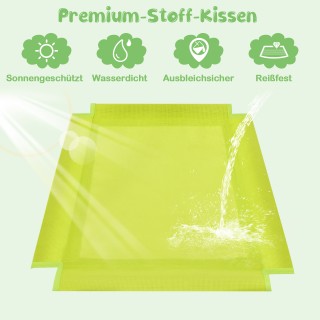 Costway  Πράσινος & Γκρι Κουπούλα Αναρρίχησης με Τσουλήθρα και Υφασ...