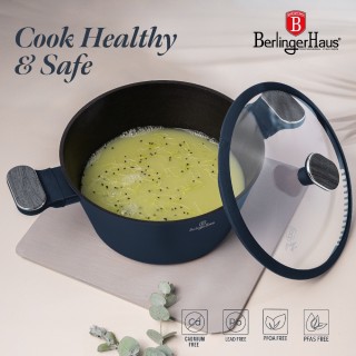 Berlinger Haus  Σετ Μαγειρικά Σκεύη από Αλουμίνιο Matt Blue με Αντι...