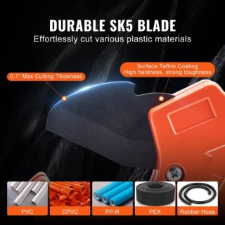 Κόφτης PVC VEVOR με Ανταλλακτική Λεπίδα SK5  QGQPPVC2121PVQFI9V0
