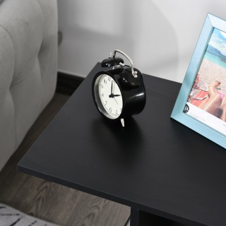 Τραπεζάκι σαλονιού HOMCOM σε σχήμα C με 2 ανοιχτά ράφια και 4 περισ...