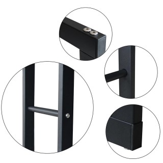 BAKAJI  Μεταλλική Υποστήριξη Ξυλοθήκης Εσωτερικού Χώρου Τζακιού Σόμ...