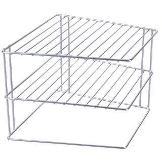 Galileo Γωνιακό ράφι Mesola με 2 ράφια σε σίδερο 24,5x23,5x20 cm ασ...