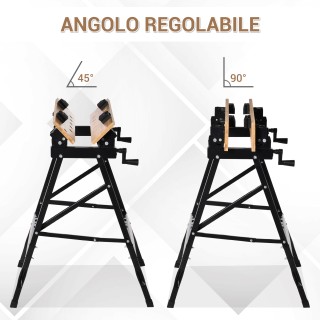 HOMCOM Πτυσσόμενος Πάγκος Εργασίας με 4 Σφιγκτήρες, Χάρακας και Γων... HOMCOM Πτυσσόμενος Πάγκος Εργασίας με 4 Σφιγκτήρες, Χάρακας και Γων...