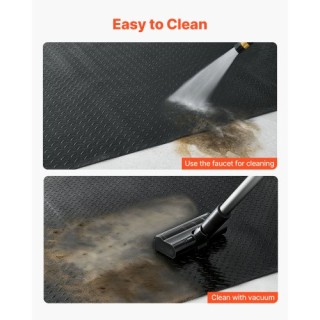 VEVOR Ρολό Δαπέδου Γκαράζ 2,28 x 6,1 μ, PVC Μαύρο Αντιολισθητικό Πρ...