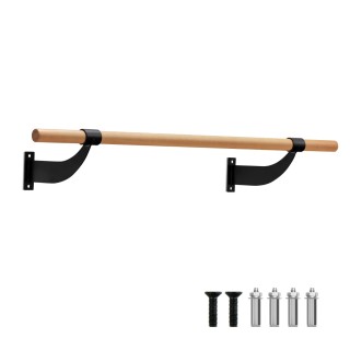 Costway  Επιτοίχια Μπάρα Μπαλέτου από Οξιά για Διάταση, Χορό και Πρ...