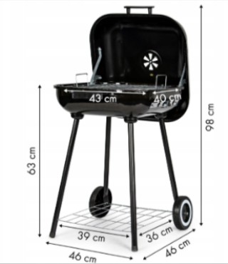 Multistore Ψησταριά με Καπάκι και Ρόδες A-SK18L Multistore Ψησταριά με Καπάκι και Ρόδες A-SK18L