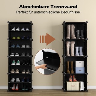 Costway Πλαστική παπουτσοθήκη με 12 θέσεις, πλαϊνούς γάντζους και ... Costway Πλαστική παπουτσοθήκη με 12 θέσεις, πλαϊνούς γάντζους και ...