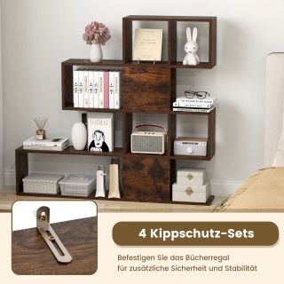 Costway Σύγχρονο 5-ώροφος Ξύλινος Χωριστής Στυλ Σκάλας για Βιβλία 1... Costway Σύγχρονο 5-ώροφος Ξύλινος Χωριστής Στυλ Σκάλας για Βιβλία 1...