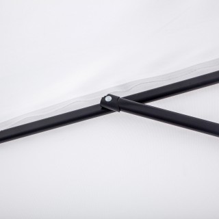 Outsunny Ημικυκλική Ομπρέλα Βεράντας με Μανιβέλα και Δίμερο Κοντάρι...