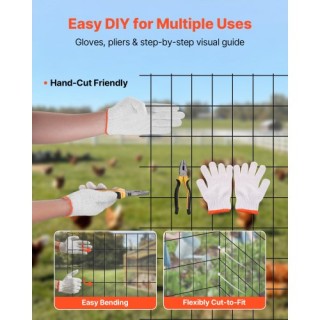 VEVOR Γαλβανισμένο Συρματόπλεγμα 91x762cm, 5x7.6cm, 16 Gauge, Επικα... VEVOR Γαλβανισμένο Συρματόπλεγμα 91x762cm, 5x7.6cm, 16 Gauge, Επικα...