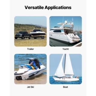 VEVOR Ιμάντες Δεσίματος με Επανασυρόμενο Καστάνια 2x4 ft για Σκάφος...