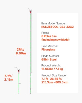 VEVOR Επεκτεινόμενο Χειροκίνητο Πριόνι Δέντρων με Ψαλίδι 118-809.3 ... VEVOR Επεκτεινόμενο Χειροκίνητο Πριόνι Δέντρων με Ψαλίδι 118-809.3 ...