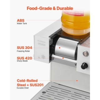 VEVOR Μηχανή Παραγωγής Χιονιού 40KG/24H, Ηλεκτρικό Μηχάνημα Θρυμματ... VEVOR Μηχανή Παραγωγής Χιονιού 40KG/24H, Ηλεκτρικό Μηχάνημα Θρυμματ...