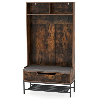 Costway Πολυλειτουργική Κρεμάστρα 4-σε-1 με Αποσπώμενο Μαξιλάρι Καθ...