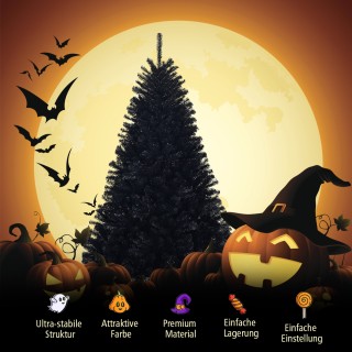 Costway  Τεχνητό πτυσσόμενο χριστουγεννιάτικο δέντρο 180 εκ. PVC μα...