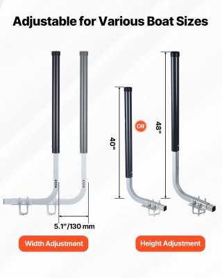 VEVOR Οδηγοί Ρυμουλκούμενου Σκάφους, Ρυθμιζόμενοι Οδηγοί με Σωλήνες... VEVOR Οδηγοί Ρυμουλκούμενου Σκάφους, Ρυθμιζόμενοι Οδηγοί με Σωλήνες...