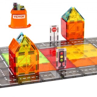 VEVOR Μαγνητικά Πλακίδια Κατασκευής 56 Τεμ 3D Σετ για Παιδιά JTMNK... VEVOR Μαγνητικά Πλακίδια Κατασκευής 56 Τεμ 3D Σετ για Παιδιά JTMNK...