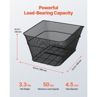 VEVOR Πίσω Καλάθι Ποδηλάτου με Δίχτυ και Αδιάβροχο Κάλυμμα CKHXJSWZ... VEVOR Πίσω Καλάθι Ποδηλάτου με Δίχτυ και Αδιάβροχο Κάλυμμα CKHXJSWZ...