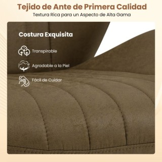 Costway Περιστρεφόμενη Εργονομική Καρέκλα Γραφείου με Μαξιλαρωτές Μ...