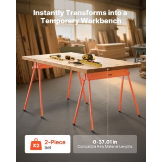 VEVOR Διπλό Σετ Ξυλουργικών Καβαλέτων Βαρέως Τύπου 660 lbs. HLSJMJG...