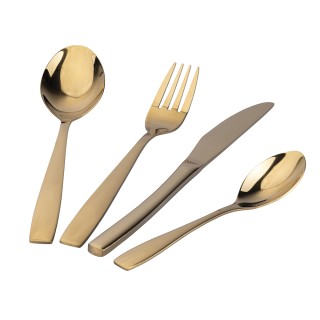 Galileo Σετ 16 μαχαιροπίρουνα από ανοξείδωτο ατσάλι με γυαλιστερό χ...