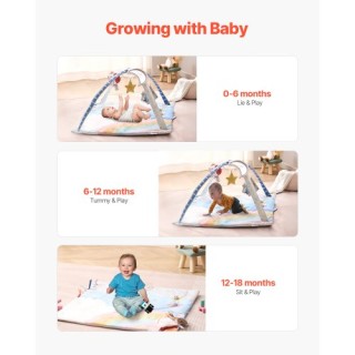 VEVOR Παιδικό Γυμναστήριο Δραστηριοτήτων με 6 Αισθητηριακά Παιχνίδι...