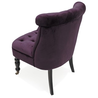 Galileo  Σετ 2 τμχ Πολυθρόνα σαλονιού σε απόχρωση δαμάσκηνου με ύφα...