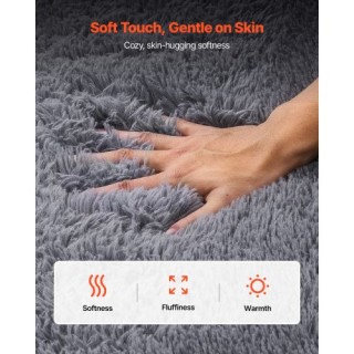 VEVOR Χαλί Δωμάτιο Γούνινο, 2.44 x 3.05m, Καπνί Γκρι JXDDTSM8X10FS6... VEVOR Χαλί Δωμάτιο Γούνινο, 2.44 x 3.05m, Καπνί Γκρι JXDDTSM8X10FS6...