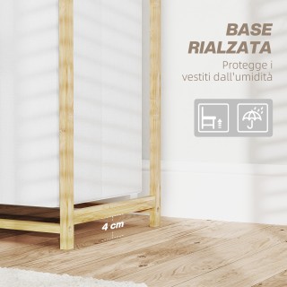 HOMCOM Καλάθι Απλύτων με 2 Αφαιρούμενες Τσάντες, Χερούλια και Ράφι... HOMCOM Καλάθι Απλύτων με 2 Αφαιρούμενες Τσάντες, Χερούλια και Ράφι...