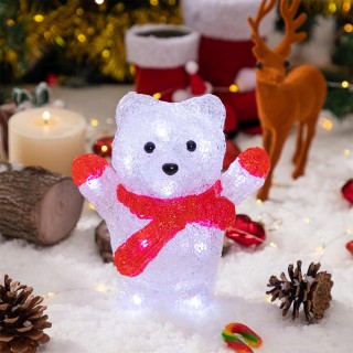 BAKAJI Αρκούδα Πολική Αρκούδα Ακρυλικό Χριστουγεννιάτικο Σχήμα LED... BAKAJI Αρκούδα Πολική Αρκούδα Ακρυλικό Χριστουγεννιάτικο Σχήμα LED...