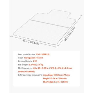 VEVOR Προστατευτικό Έδρανο 36x48 για Χαλιά YZDDDTYDTX36GQLSO001V0