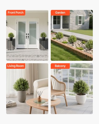 VEVOR Σετ Τεχνητών Κυπαρισσιών με Αντίσταση στις Καιρικές Συνθήκες ...