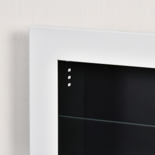 HOMCOM Οικολογικό τζάκι τοίχου με 3 δεξαμενές των 1 λίτρων και κάλυ...