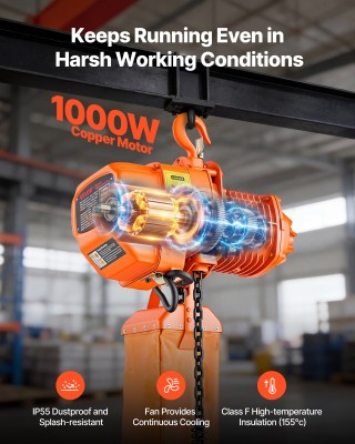 VEVOR Ηλεκτρικό Αλυσοκίνητο Ανυψωτικό 500 kg, Ύψος Ανύψωσης 6 m, Τρ... VEVOR Ηλεκτρικό Αλυσοκίνητο Ανυψωτικό 500 kg, Ύψος Ανύψωσης 6 m, Τρ...