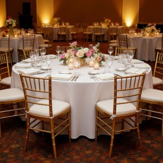 VEVOR Σετ 10 Λευκά Στρογγυλά Τραπεζομάντηλα 90 ιντσών DLZB90YCBS10H...