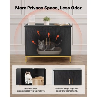 VEVOR Κρυφή Επίπλωση Γάτας (70 cm) με Μεταλλικά Πόδια & Χερούλια, Σ...