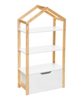 Atmosphera  Ράφι παιχνιδιών, Ράφι σπιτάκι LENA, 60 x 30 x 120 εκ.  ...